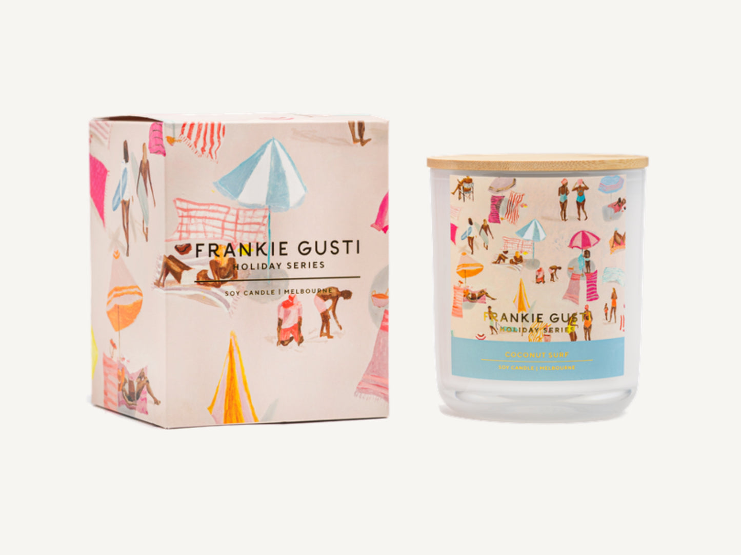 Frankie Gusti - Holiday Series - Candle - Janey Forbes - Coconut Surf