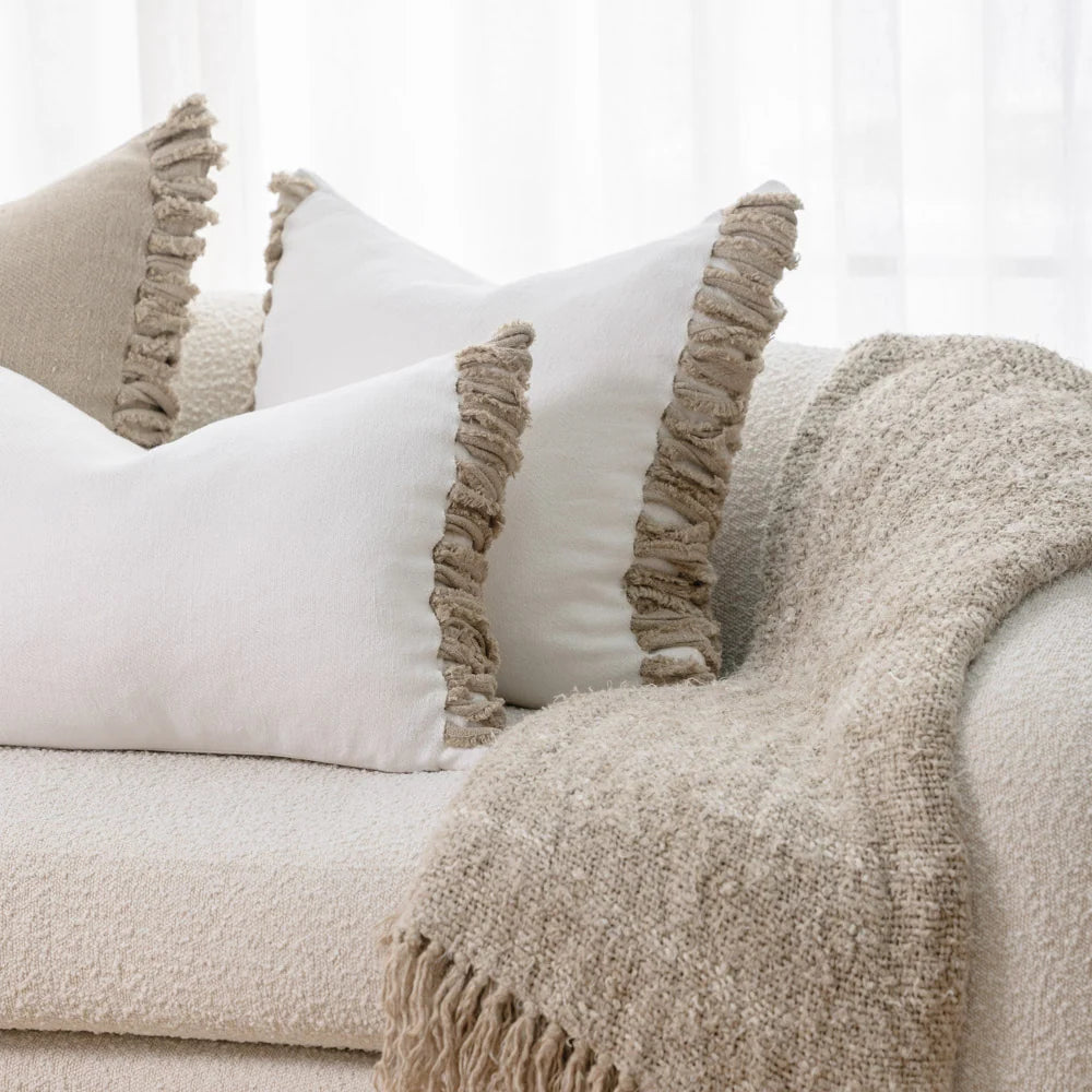 Aperitif Linen Cushion - Off White/Natural - 40 x 60 cm