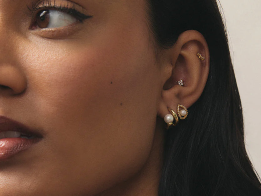 Lunara Hoops - Gold