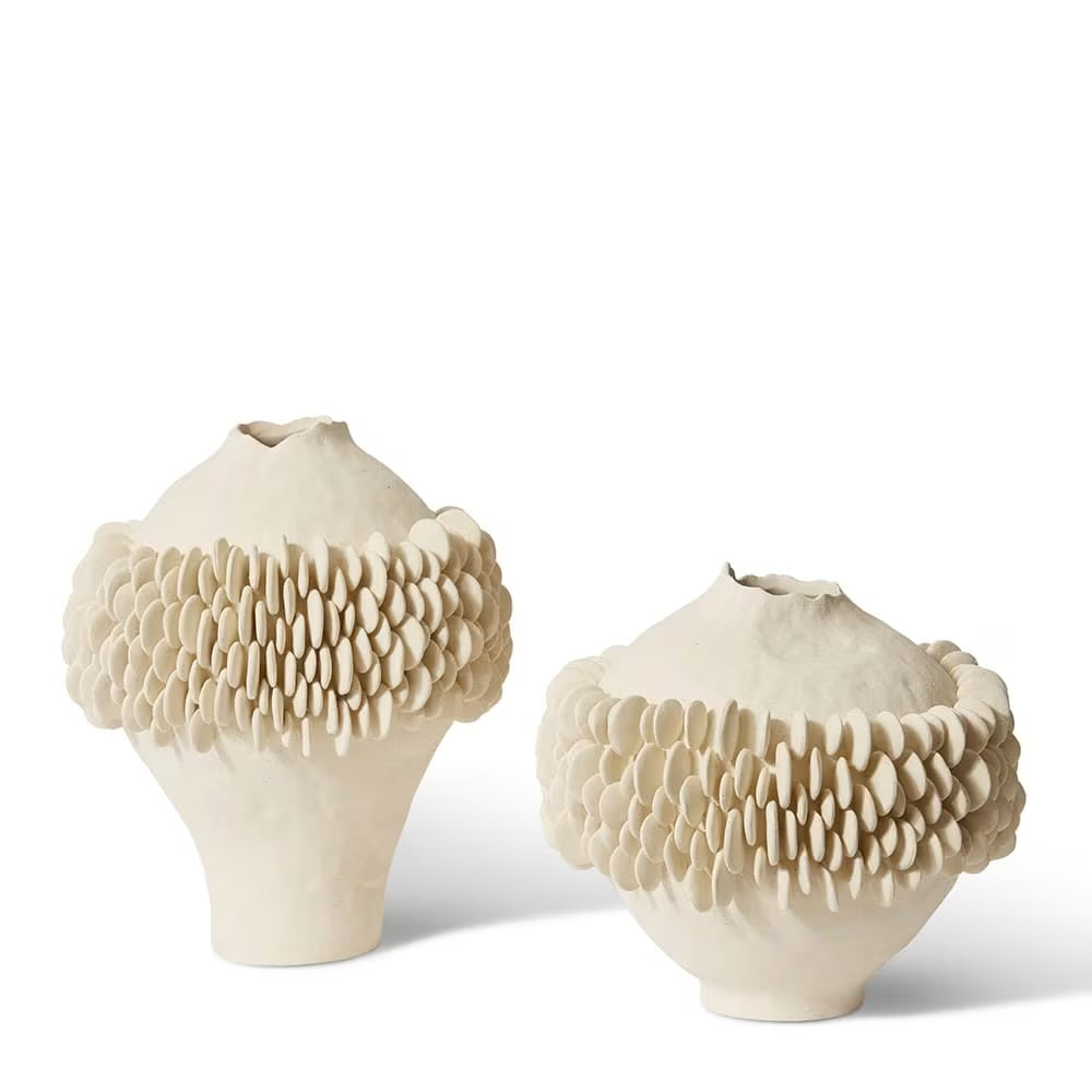Leander Vessel - Ivory - 38x37x33 cm