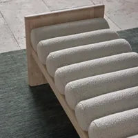 Ava Bench Seat - Ivory & Natural