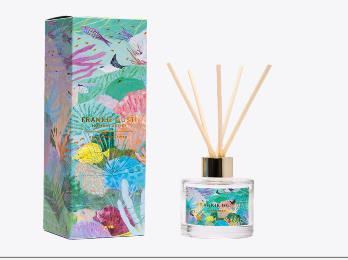 Frankie Gusti - Holiday Series Diffuser - Janey Forbes - Coral Bloom - Neon Reef