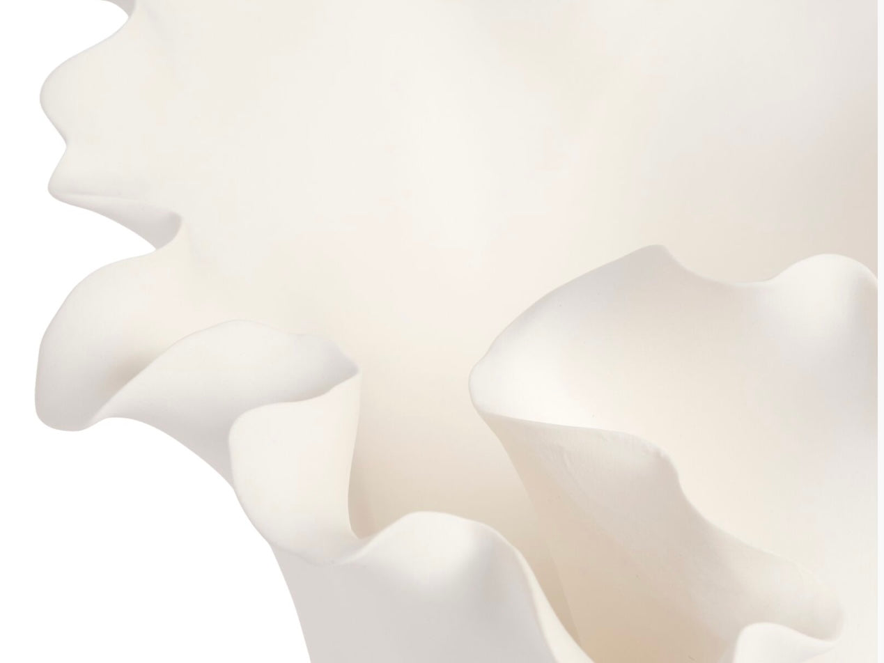 Megan Vase - White