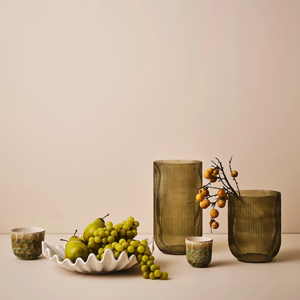 Ripple Vase - Olive - 21x16cm