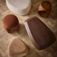 Pebble Small Ottoman - Toffee