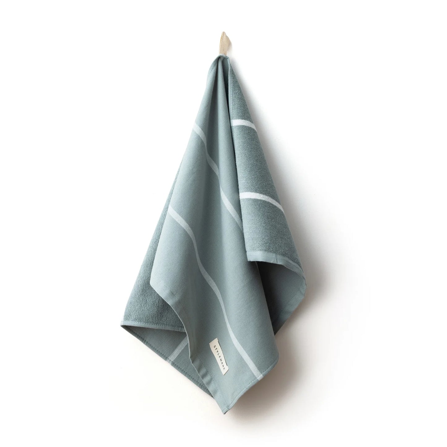 Between the Lines Tea Towel ll - Green Tea