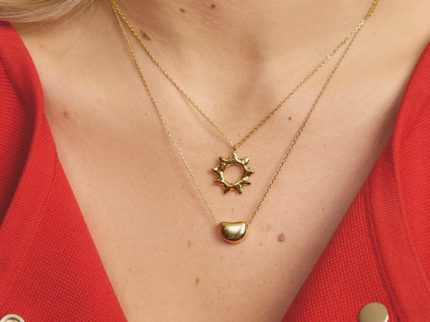 Lazuli Necklace - Gold