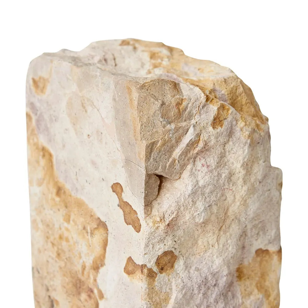 Vida Beige Marble Bookend - Stone - 9 x 7 x 18cm
