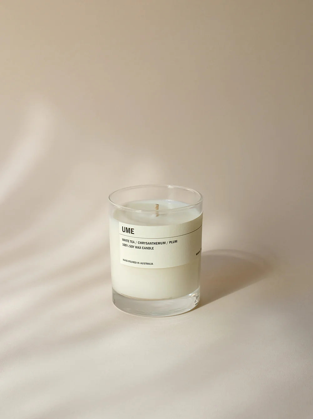 Clear Tumbler Soy Candle - UME