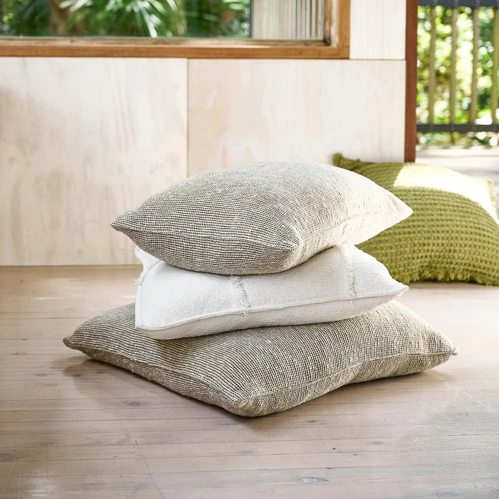 Eadie Lifestyle Verdure Cushion -Natural/Green 50 x 50