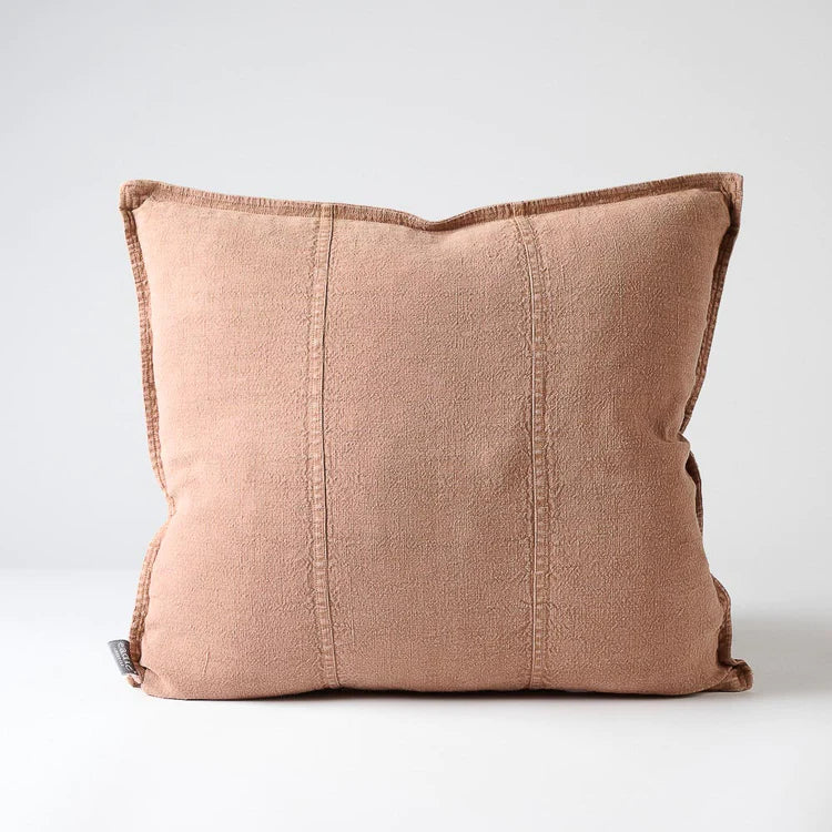 Luca Linen Cushion - Clay 50 x 50cm