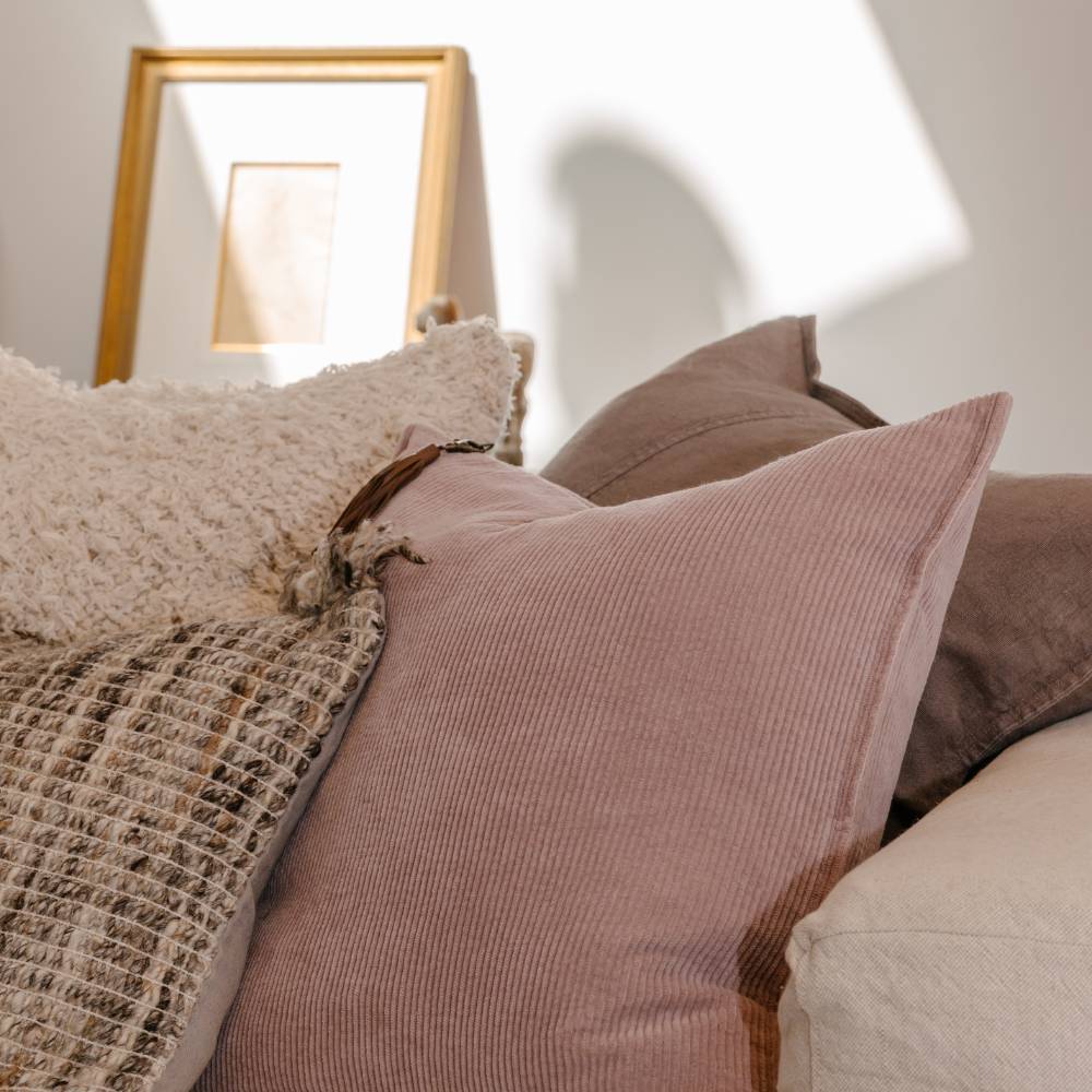 Hudson Corduroy Cushion - Soft Musk - 50 x 50 cm
