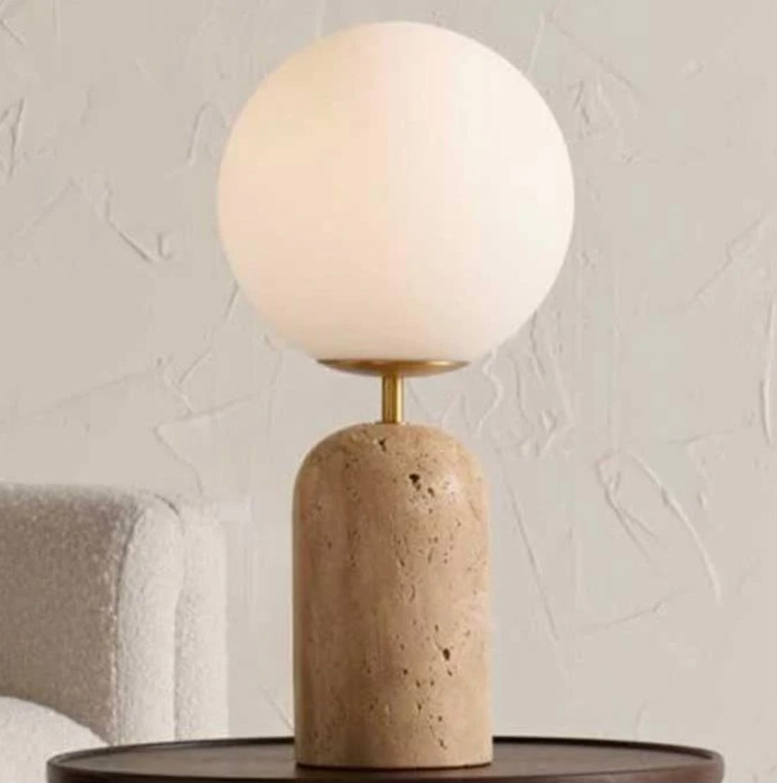 Firenze Travertine Lamp / Natural