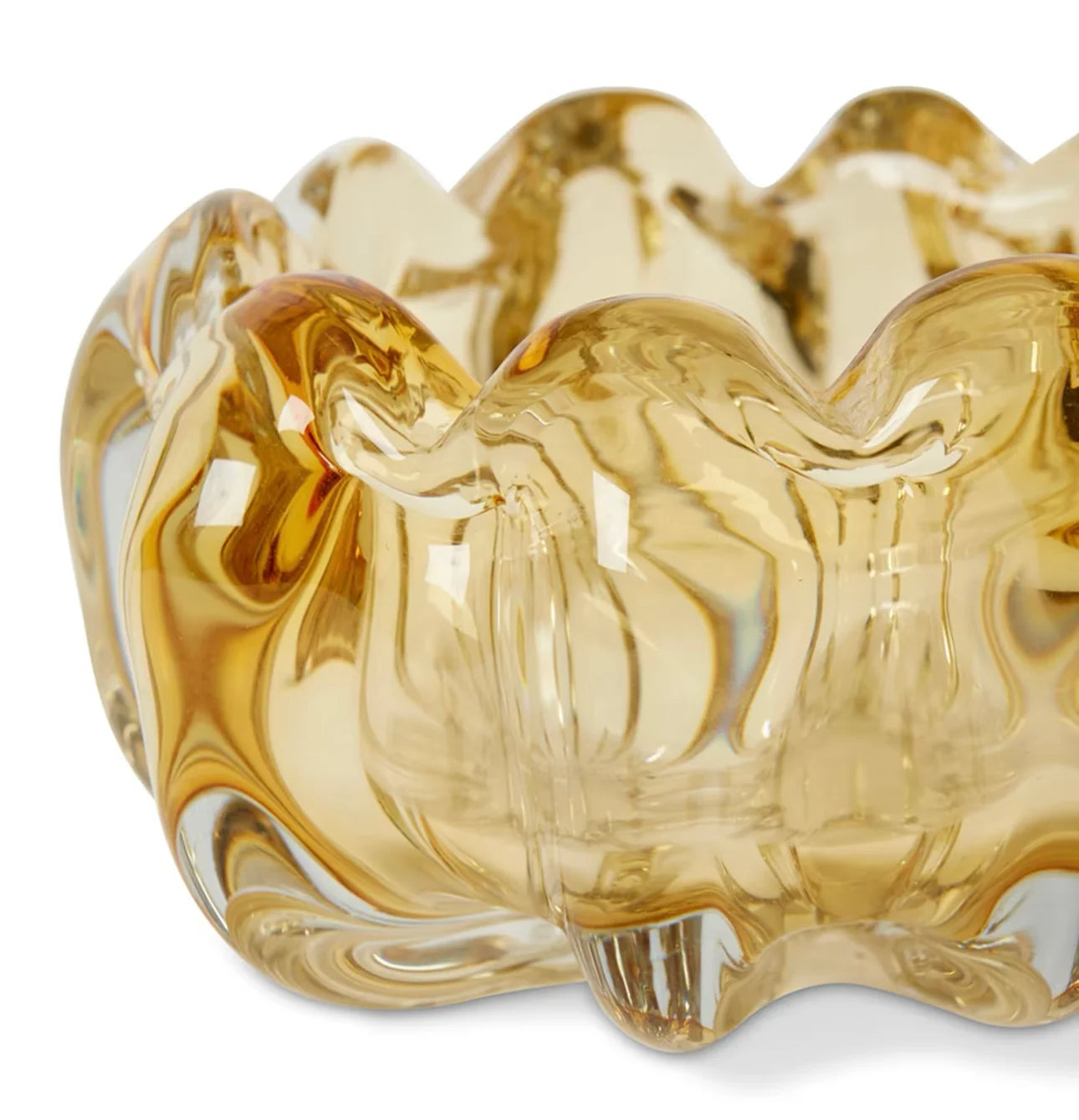 Thandie Bowl Amber 20x20x10cm