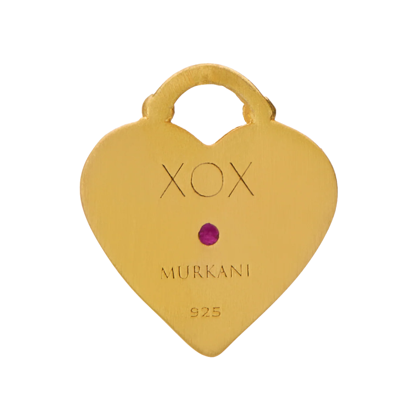 Love You Small Heart Necklace in 18KT YG Plate