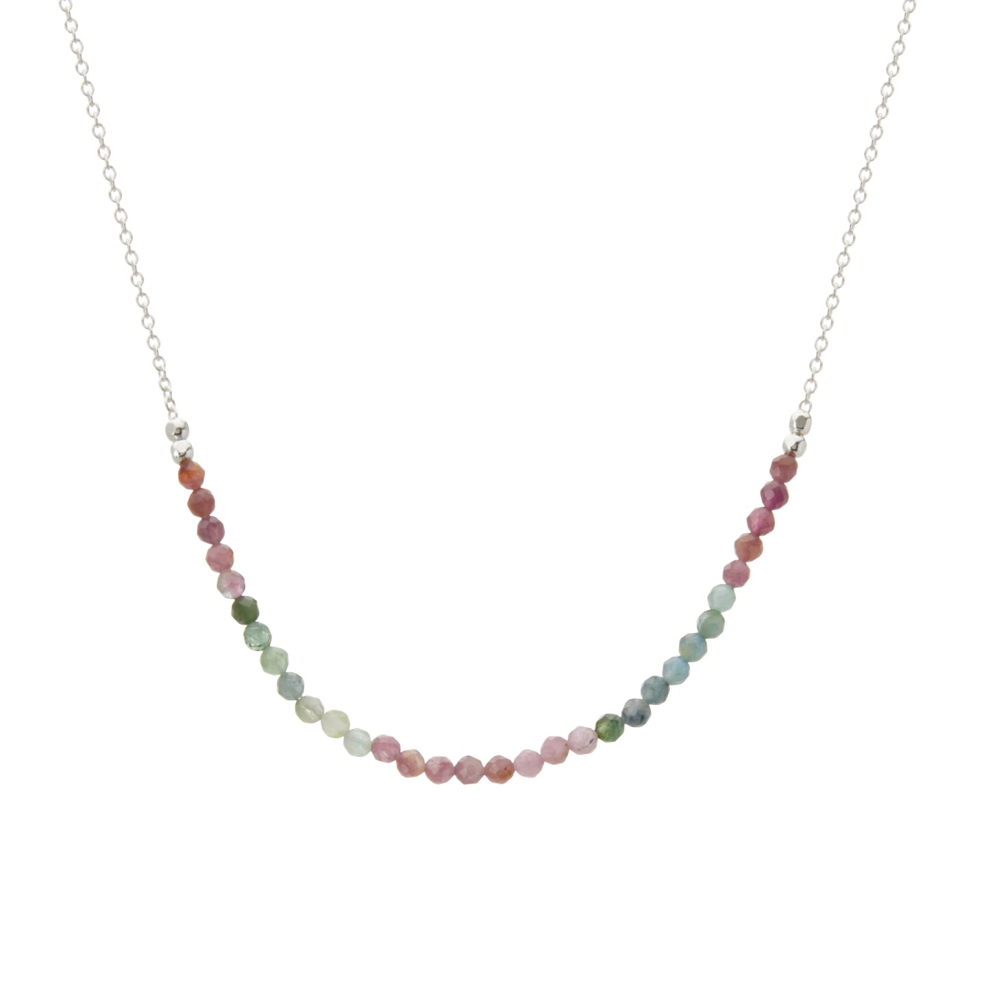 Wandering Soul Tourmaline Necklace in Sterling Silver
