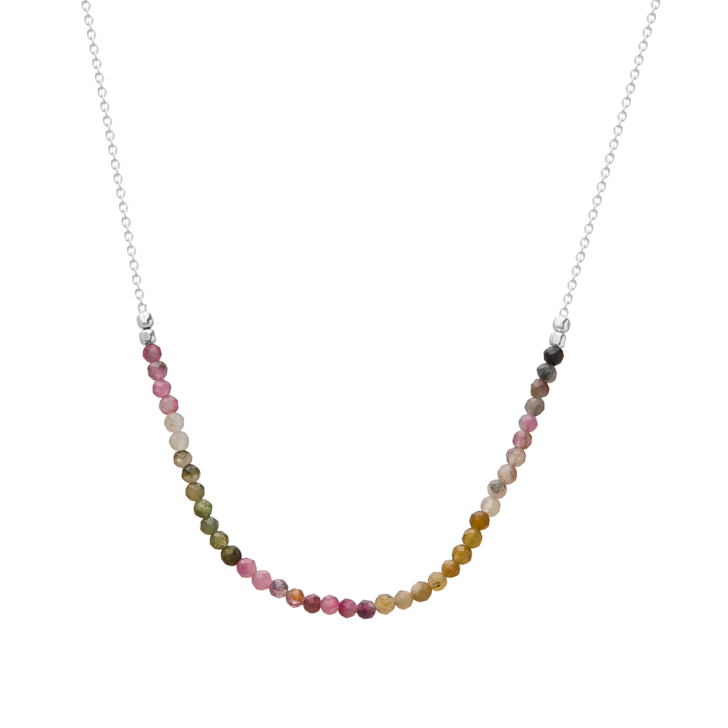 Wandering Soul Tourmaline Necklace in Sterling Silver