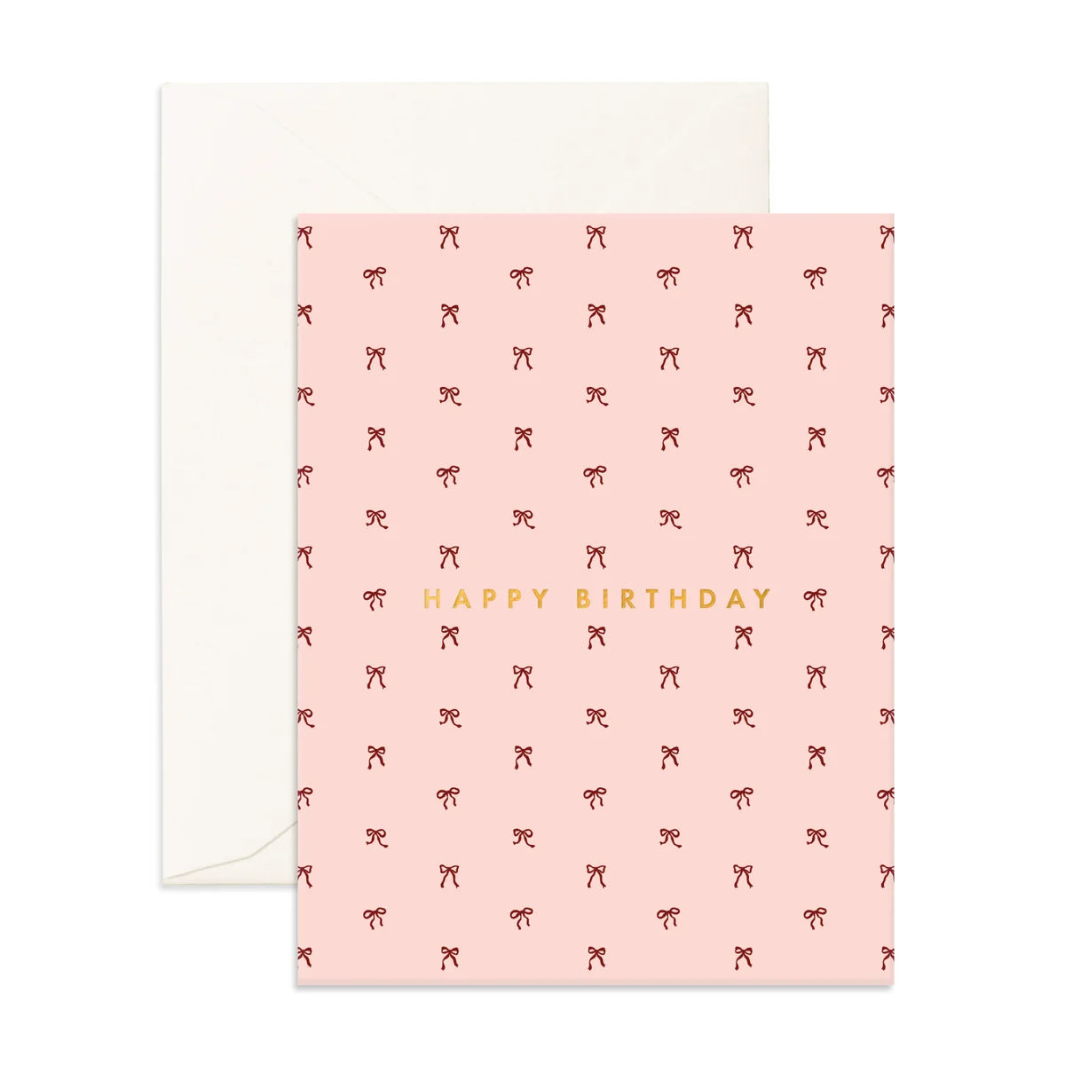 Tiny Bows Blush Birthday Card