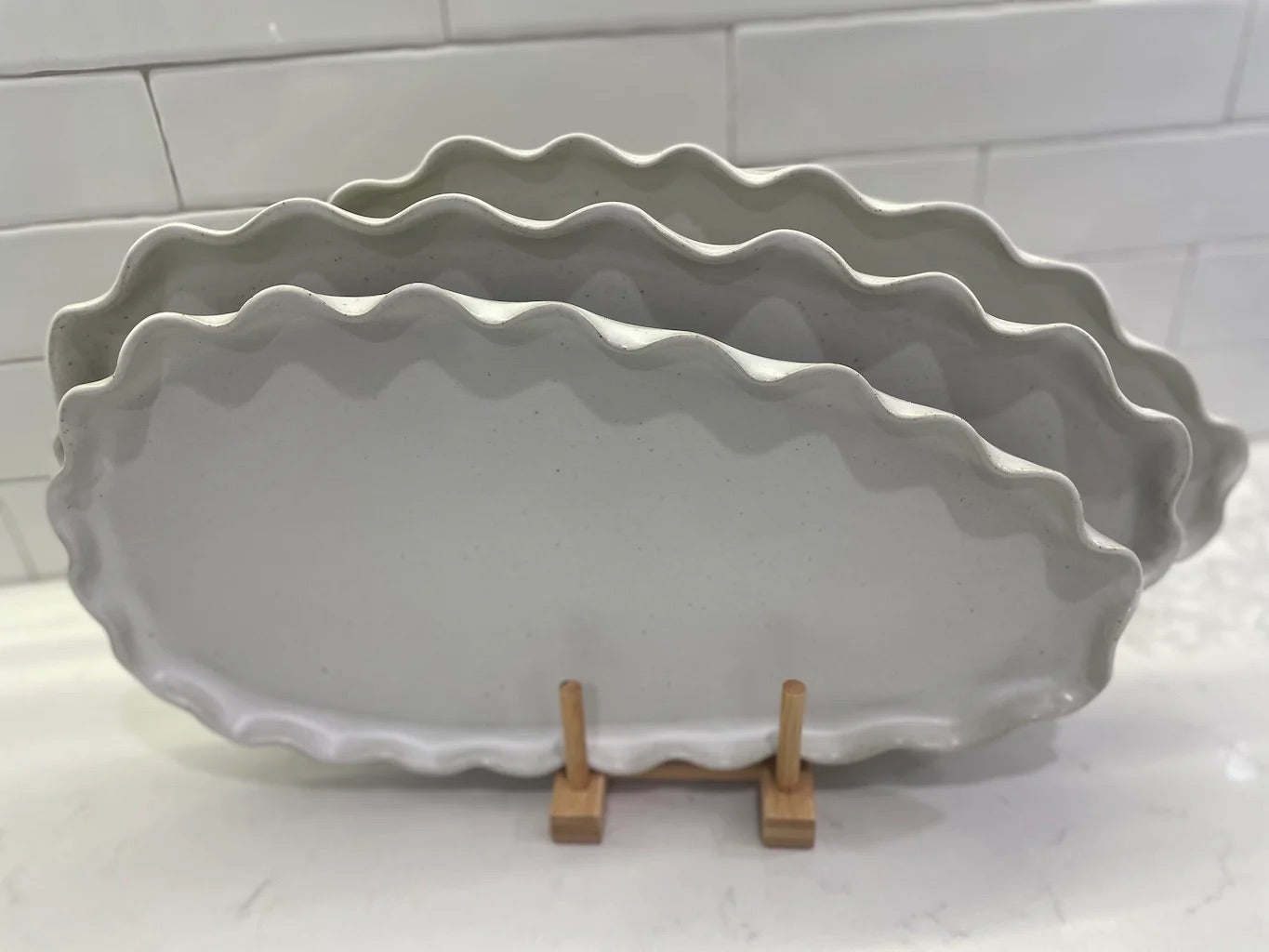 Wave Platter - White