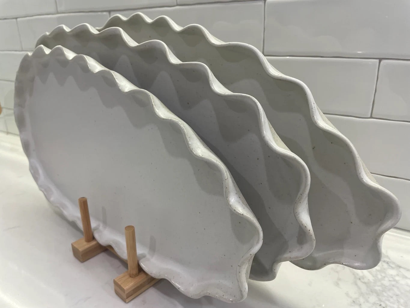 Wave Platter - White