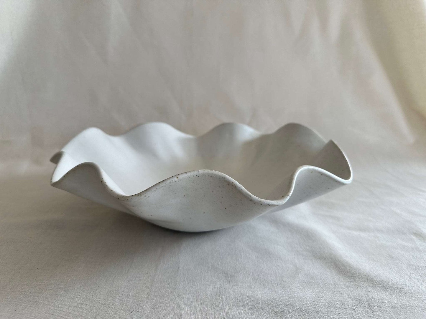 Avoca Wave Bowl - Large White