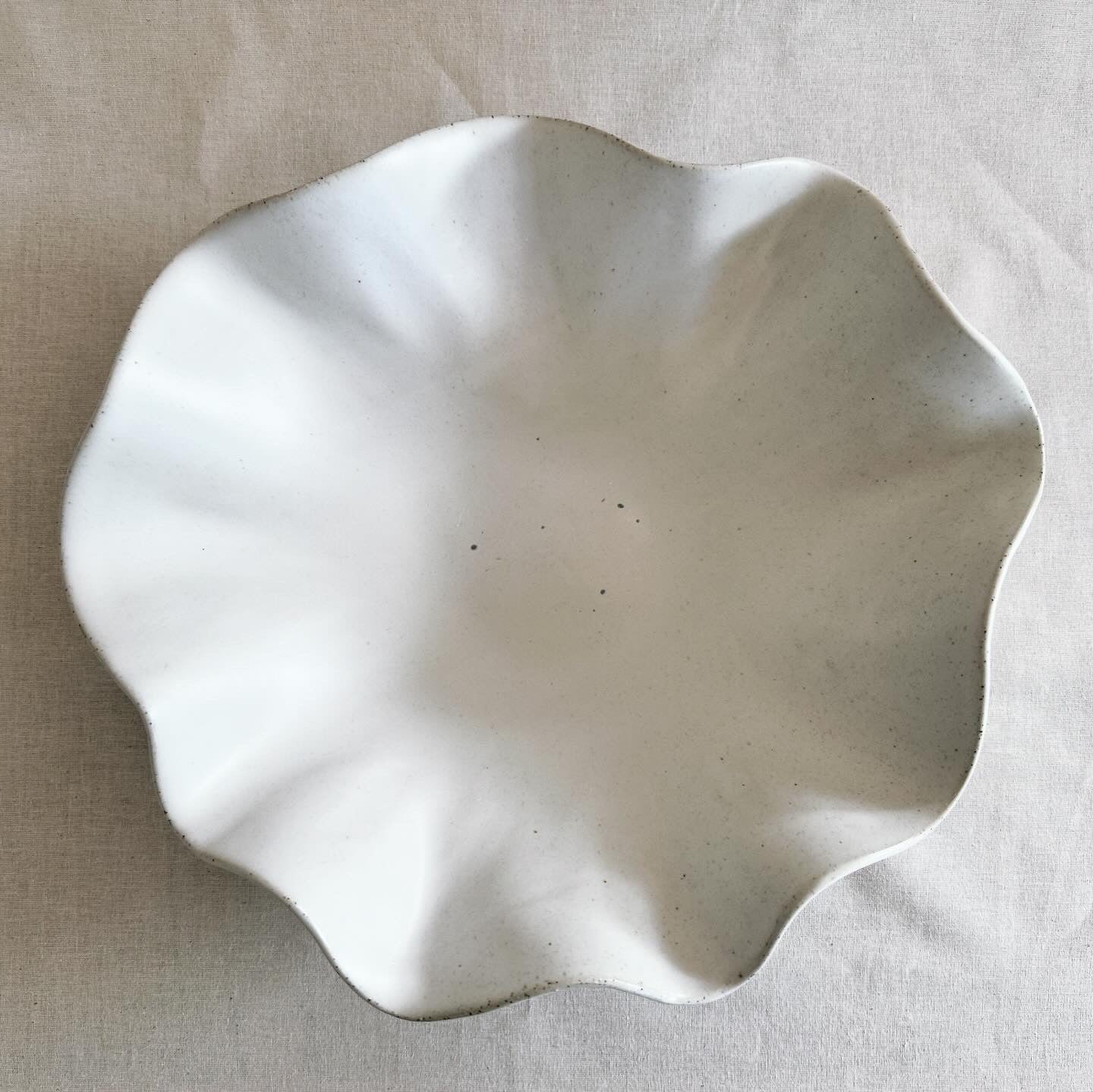 Avoca Wave Bowl - Large White