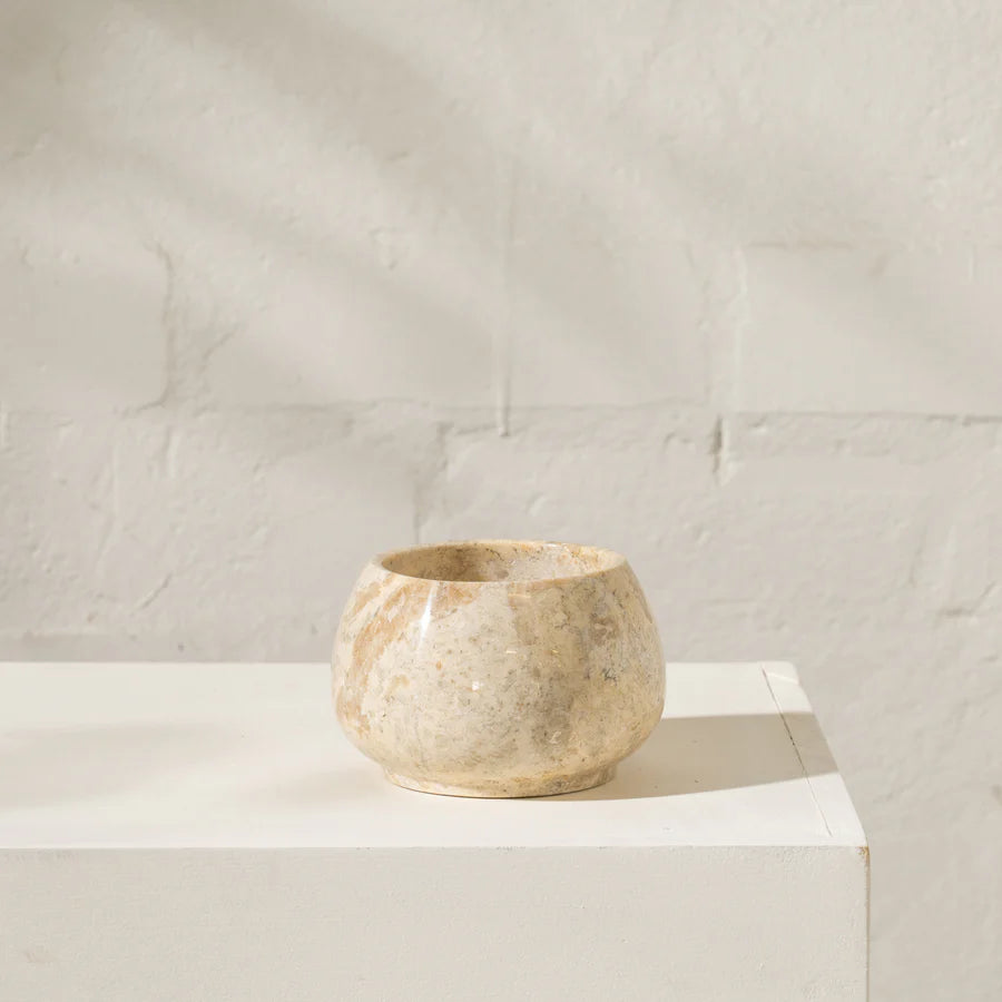 Amelia Travertine Bowl