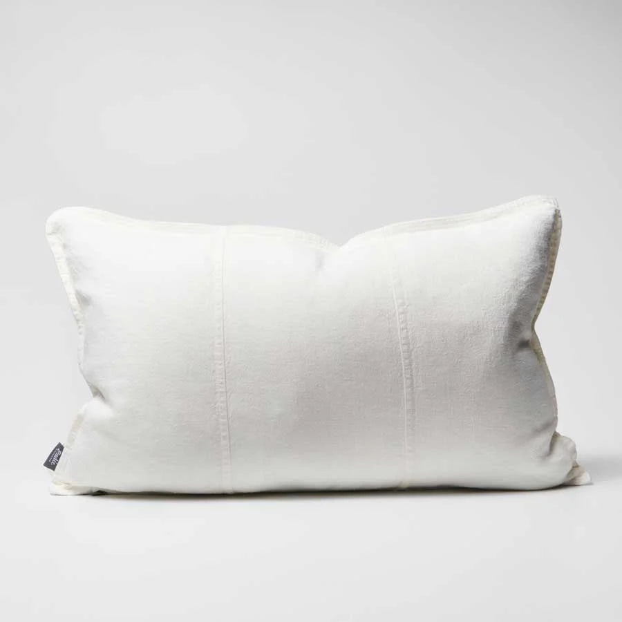Luca Linen Cushion - Off White 40 x 60cm