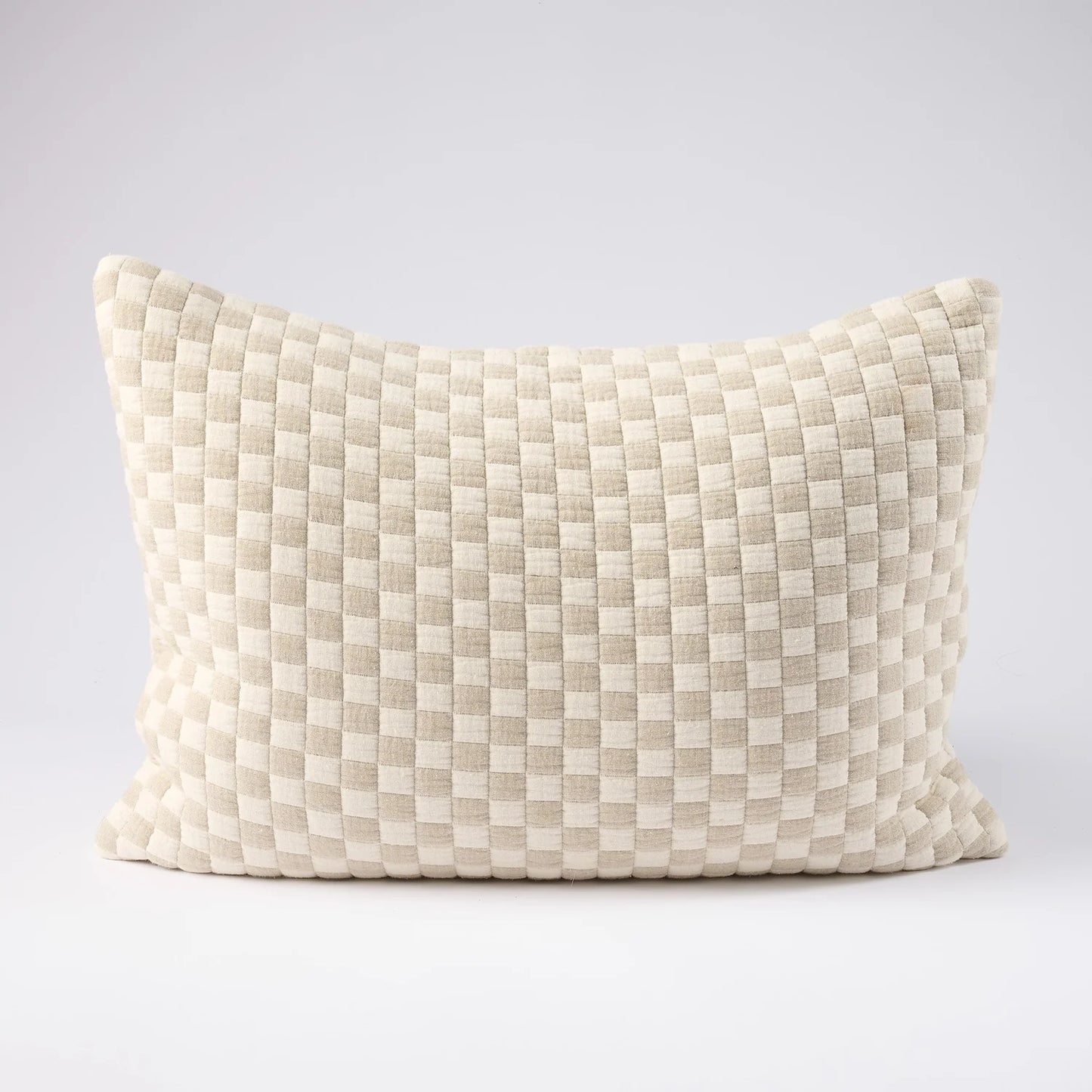 Gambit Cushion - Off White/Natural - Filled Cushion / 40x60cm