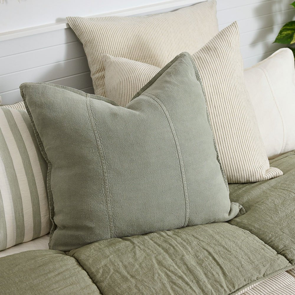 Luca Linen Cushion - Pistachio 50 x 50cm