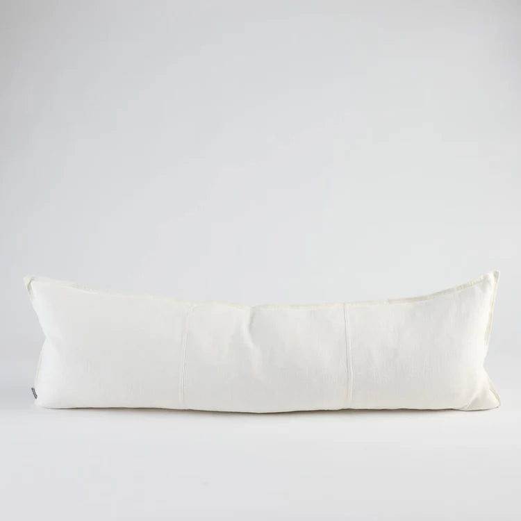 Luca® Linen Long Lumbar - Off White - Filled Cushion / 120x40cm
