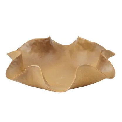 Elena Ceramic Bowl - 24.5 x 6.5 cm - Tan