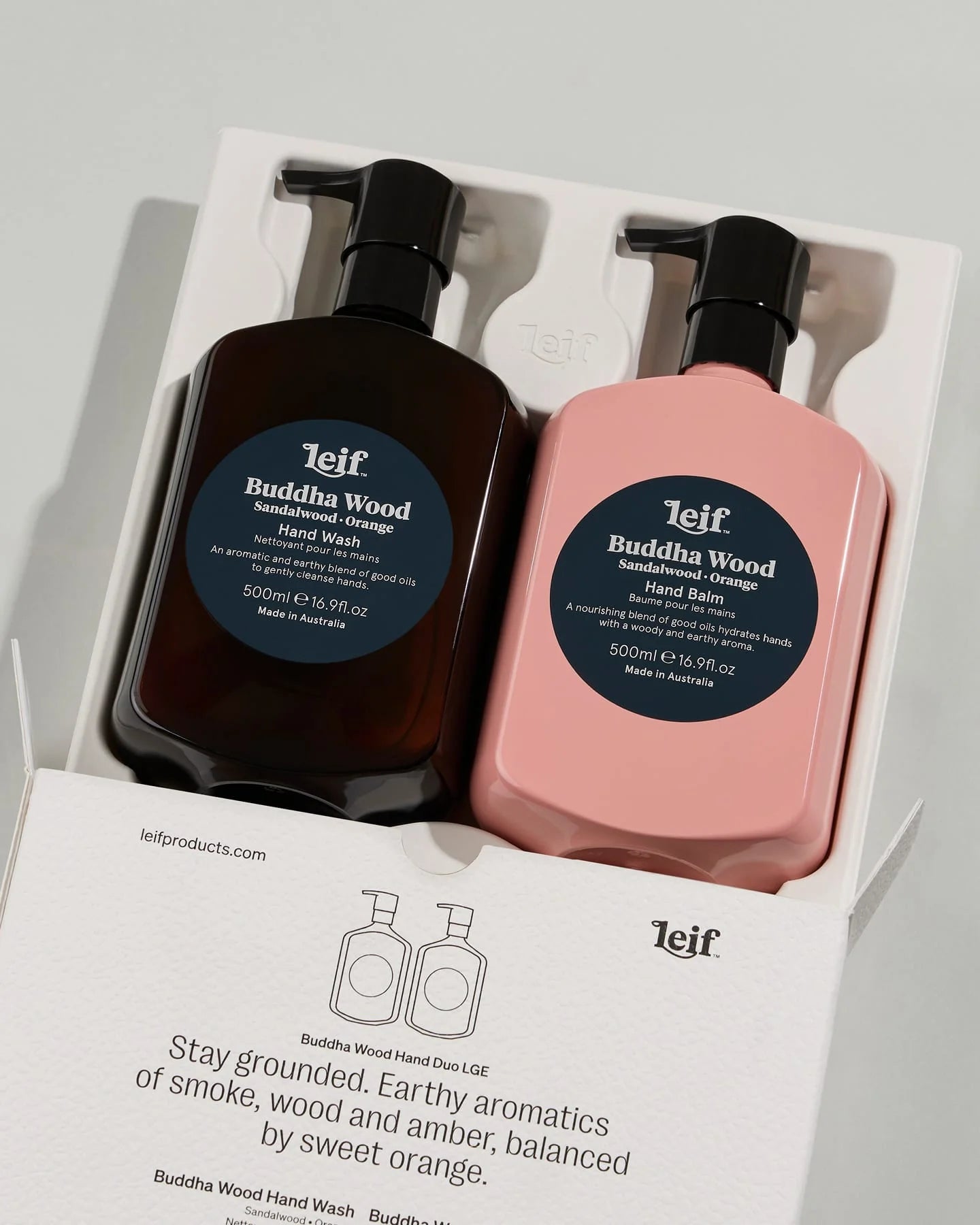 Leif Buddha Wood Hand Duo - Large