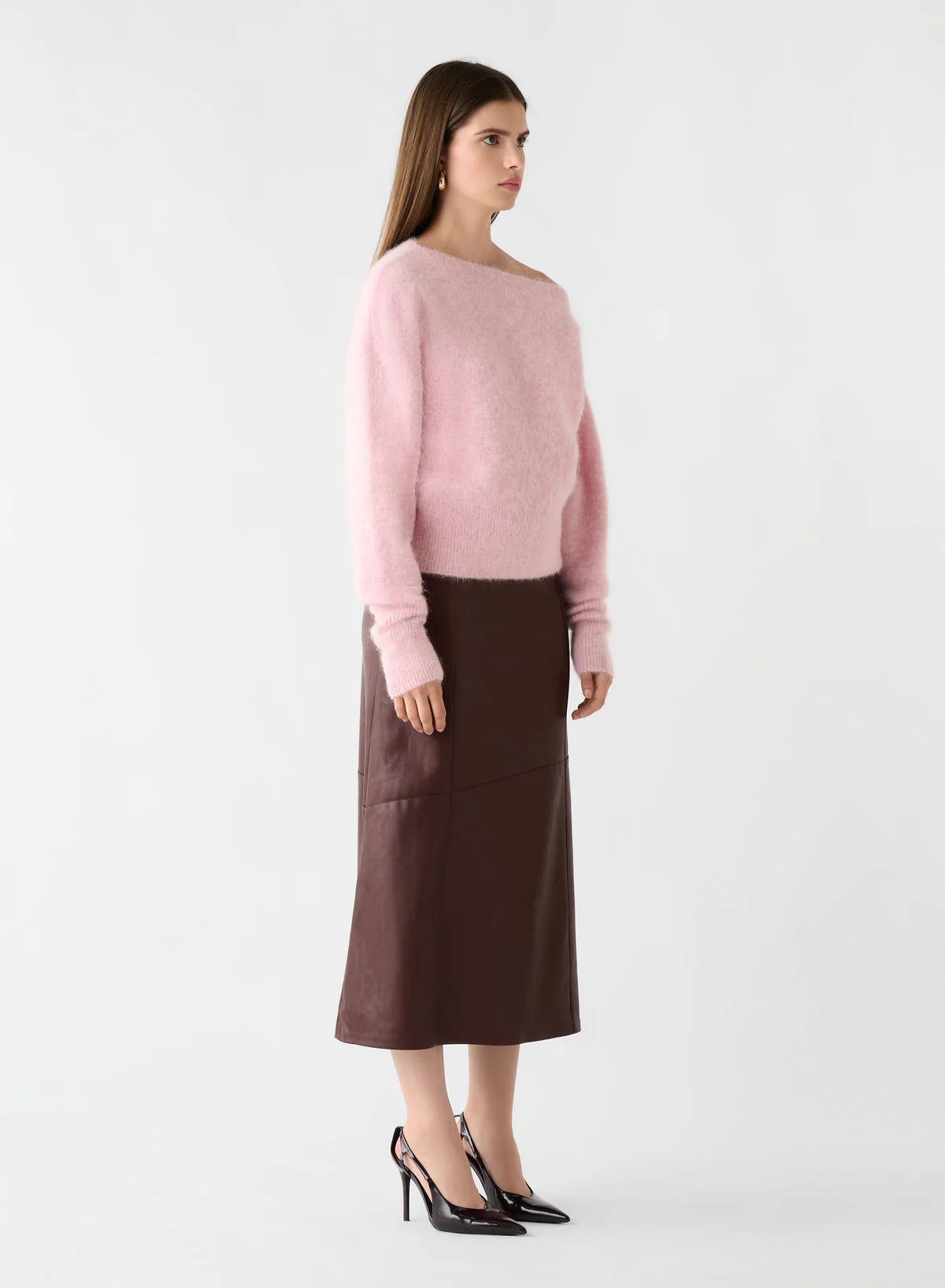 Whisper Off Shoulder Knit - Floss