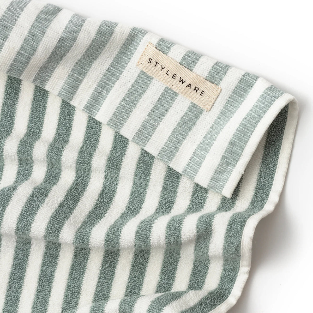 Between The Lines Tea Towel - Matcha