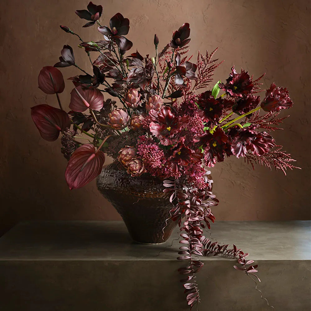 Parrot Tulip - Burgundy - 70cm