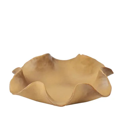 Elena Ceramic Bowl - 24.5 x 6.5 cm - Tan