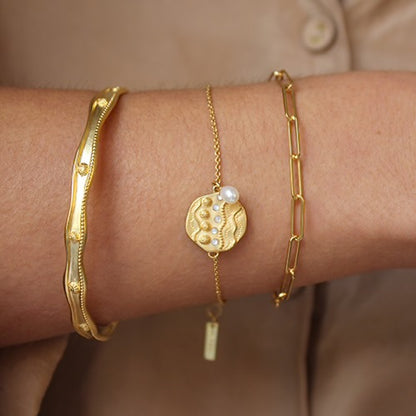 Ocean Dreamer Bracelet in 18KT Yellow Gold Plate