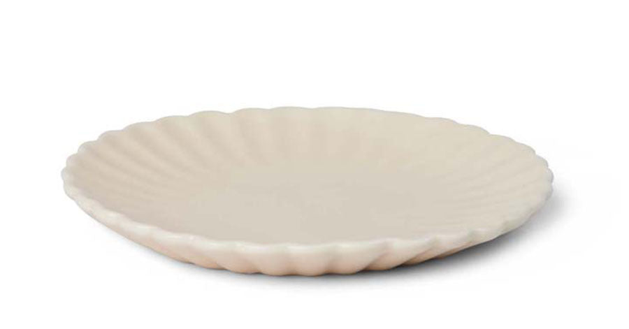 Petals Side Plate - Latte