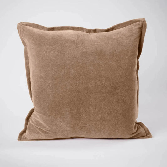 Evelyn Velvet Cushion - Natural - 50 x 50 cm