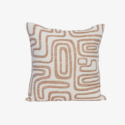 Wander Cushion - White/Nutmeg - 50 x 50 cm