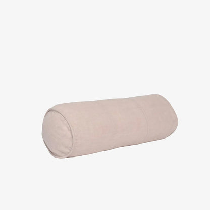 Luca Linen Bolster Cushion - 20 x 60 cm - Soft Lilac