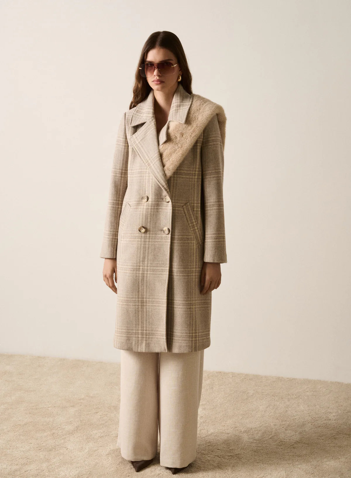 Edition Coat - Cream Check