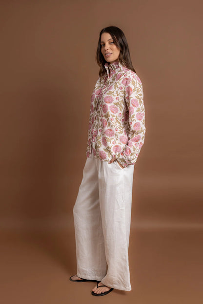Amara Shirt - Pink Floral