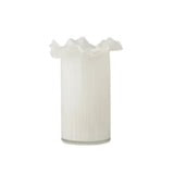 Xanthe Glass Vase - 17 x 23 cm - Ivory