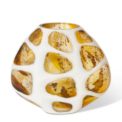 Phomelio Vase - Brown / White