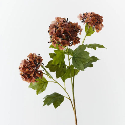 Hydrangea Spray - Burnt Orange