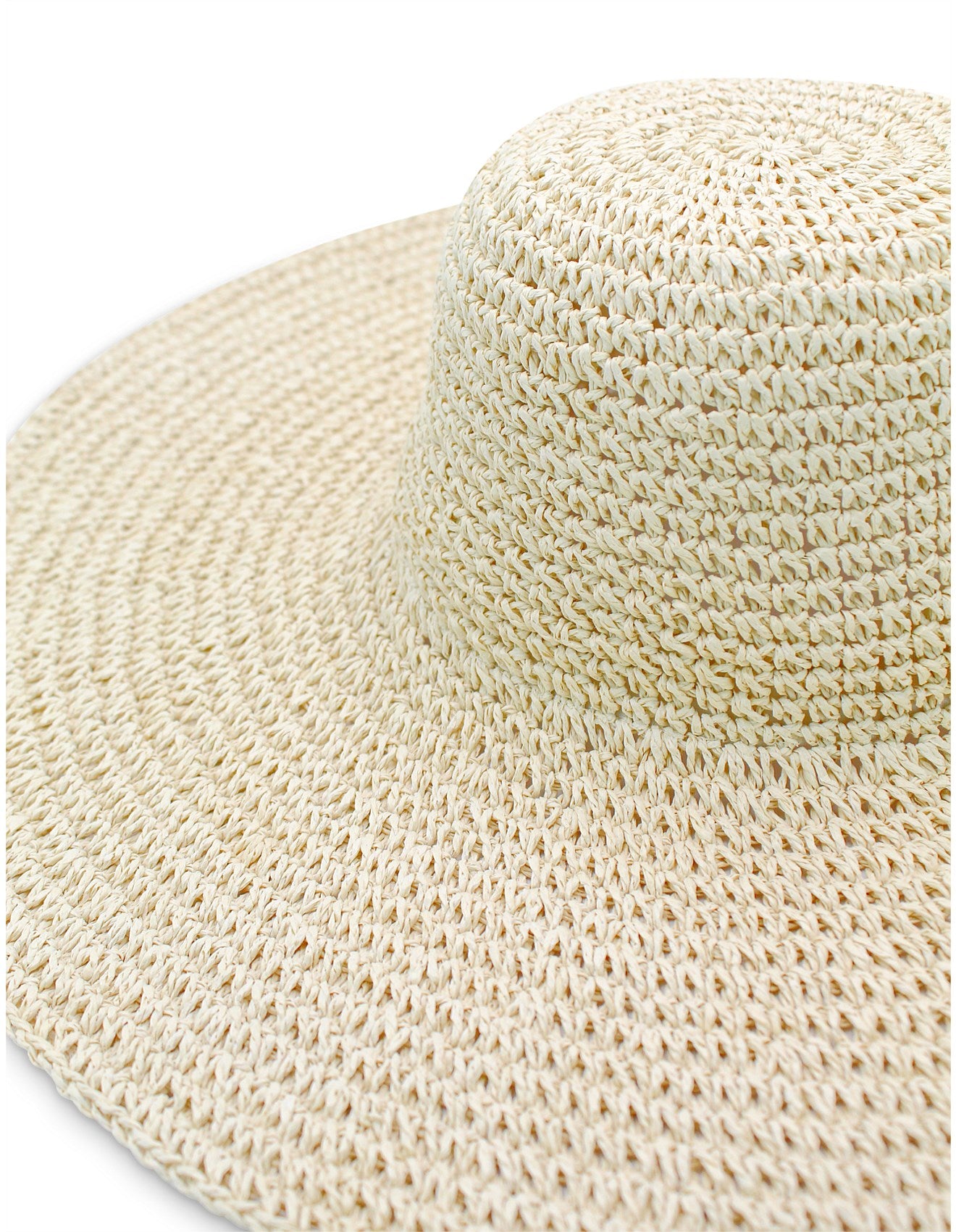 Sabrina  Floppy Hat - Natural