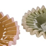 Sigrid Frill Dish - Large - Mustard/Pink