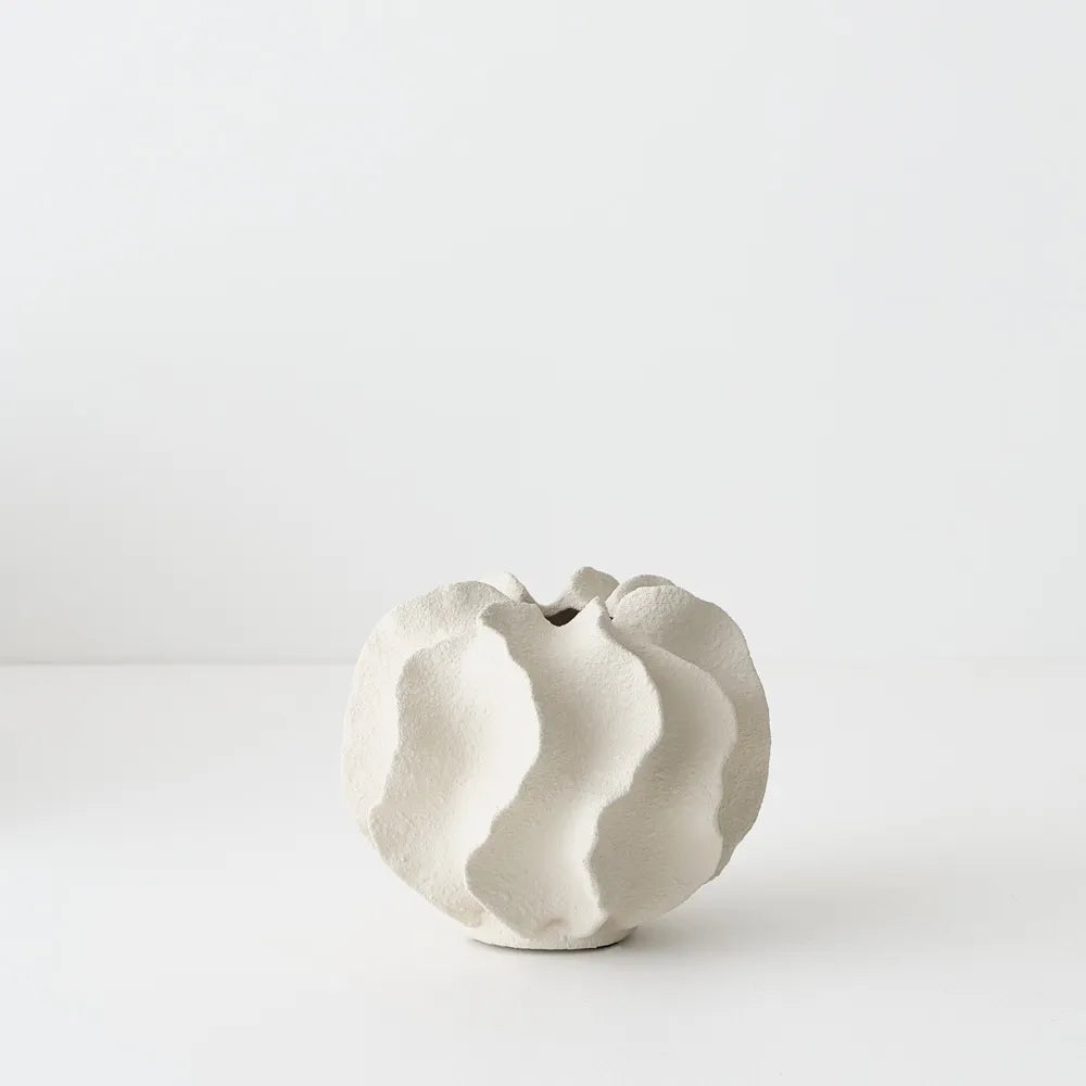 Salento Vase - 13x16cm - Limestone